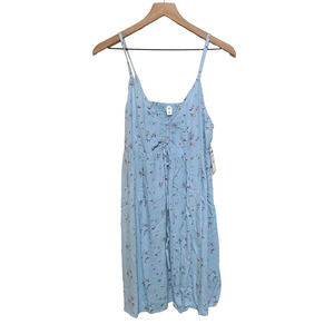 BP. M Blue Purple Julietta Floral Print Sleeveless Sundress Dress Women's NWT